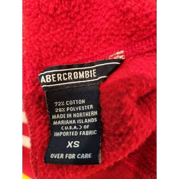 Vintage 90s Y2K Abercrombie Red White Striped Sweatpants XS Workout Track Pants - Picture 5 of 5